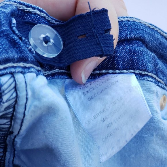 Girl's Flypaper Blue Jeans Adjustable Waist Straight Leg Size 16 - Picture 6 of 8